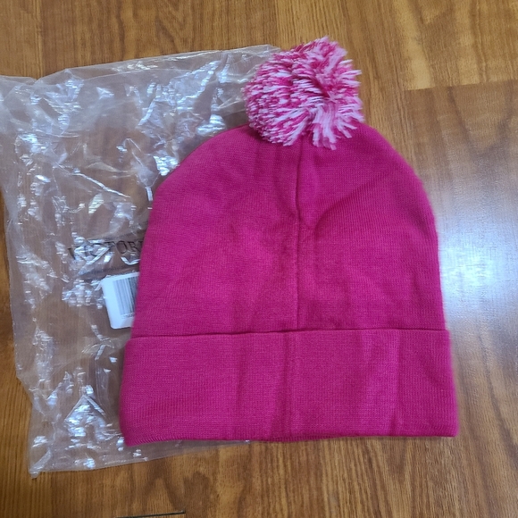 Victoria Secret Pink Logo Pompom Beanie - Picture 2 of 3